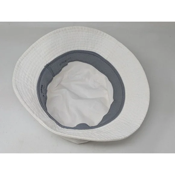 Adidas Aeroready‎ Bucket Hat Women White Canvas Pink Embroidered Lettering - Picture 5 of 9